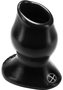 Oxballs Pig-hole-4 Silicone Hollow Butt Plug - Extra Large - Black